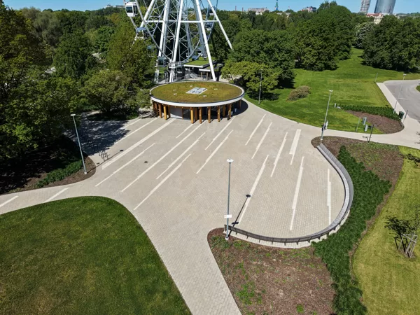 Panorāmas rata laukuma brūģēšana